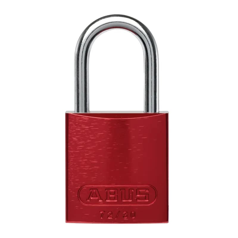 Panduit PSL-12 - Compact aluminum body padlock, 1.00" shackle, red.