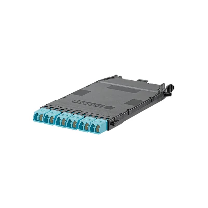 Panduit FHCXO-12-10BN - HD FLEX CASSETTE; 1 MPO TO 6 DUPLEX LC; OM3 FIBER AND OPTIMIZED LOSS; METHOD B POLARITY