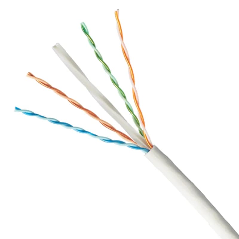 Panduit PUZ6004WH-CEG - The TX6000 Category 6 unshielded U/UTP LSZH Copper Cable is constructed of 23 AWG solid copper conductors insulated with polyethylene. The copper conductors are twisted in pairs, separated by a cross-divider and covered by a low smoke zero halogen (LSZH) jacket. The white cable is supplied 305m (1000 ft.) on a reel.