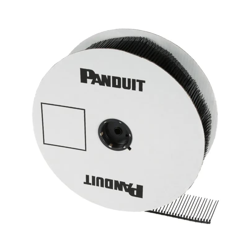 Panduit PLT1M-XMR30 - Panduit PLT1M-XMR30 continuously molded cable ties provide constant feeding for high productivity and reduced downtime due to fewer reel changes. Miniature cross section, 4.0 (102mm) cable ties for use with PAT1M4.0 system. Made of Heat Stabilized Nylon 6.6, are black in color and come 5,000 ties per reel.