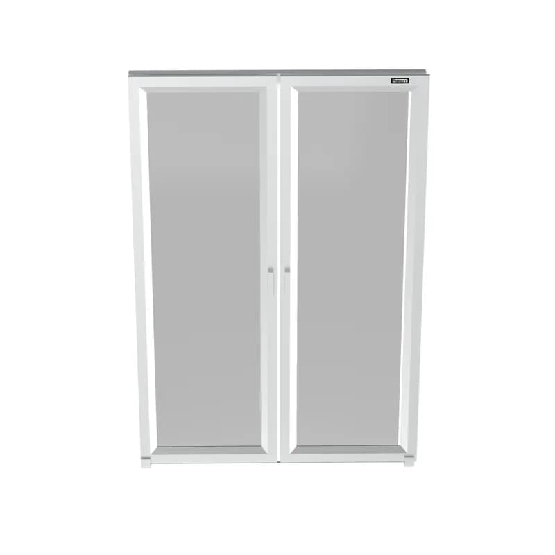 The Net-Contain Containment Dual Sliding Door is designed for a 4 foot wide aisle. It is a single door measuring 2134mm tall by 1422mm wide. This end of row sliding door can be mounted on the Net-Access N-Type and S-Type 600mm, 700mm, and 800mm Cabinets. This containment dual sliding door comes with an easy glide track system that allows for the door to stay open when needed and allows for the door to easily close.