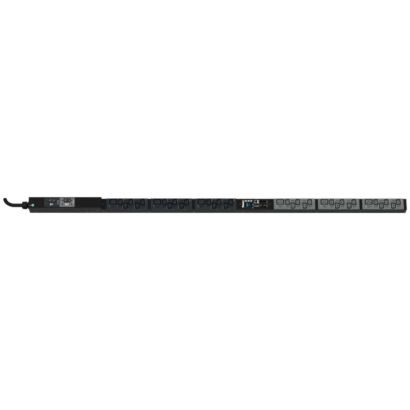 Panduit P36E33M - This Panduit G5 Monitored Switched PDU features (30) C13 and (6) C19 outlets. It is a 30 amp, 208 V, single phase PDU with a NEMA L6-30P input plug and a 10 foot (3m) power cord.