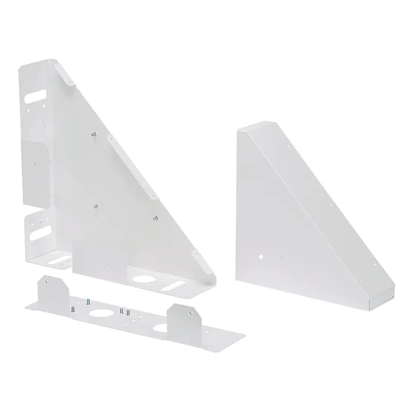 The conversion kit is used to convert an USRC single row end of row frame to UAC to row end of row frame with a 900mm wide contained aisle. It is white.