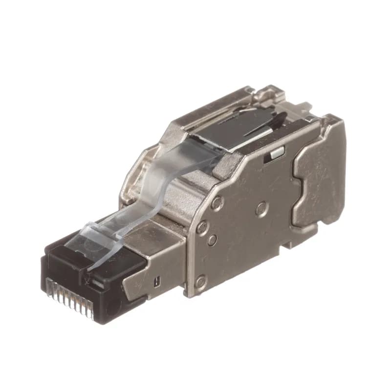 The TX6A Category 6A Shielded RJ45 Field Term Plug terminates 4-pair, 22-26 AWG, 100 ohm, shielded twisted pair cable and is backwards compatible with Cat 6 and 5e. The plug utilizes TG style technology to optimize performance by maintaining cable pair geometry while eliminating conductor untwist. This plug simplifies installation of common devices such as cameras and wireless access points.