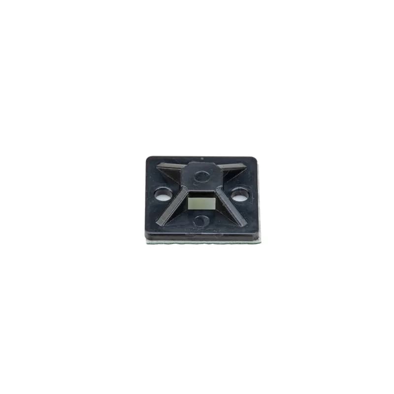 Panduit SMP16A-3X0 - StrongHold SMP16A-3X0 Adhesive Backed Cable Tie Mounts are a dependable method for securing wires and cables quickly and provide a lower installed cost. They are made of V-2 flame rated Nylon 6.6, which increases mechanical strength, heat and wear resistance, and stiffness. These mounts can be used with miniature, intermediate, and standard cable ties and are designed for indoor and outdoor environments. They are .976" x .976" (25 x 25 mm), are black in color, and come in packages of 30.