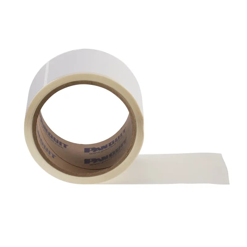 Ink Jet, Component Label, Adhesive Super-Tack Polyester, 3.5 Inch Wide x 5 Inch High, White, Labels can be printed in the Panduit C3500 Ink Jet printer, Use for identifying patch panels, faceplates, punchdown blocks and other network systems hardware, Die-cut labels designed to provide maximum aesthetic quality and appearance.