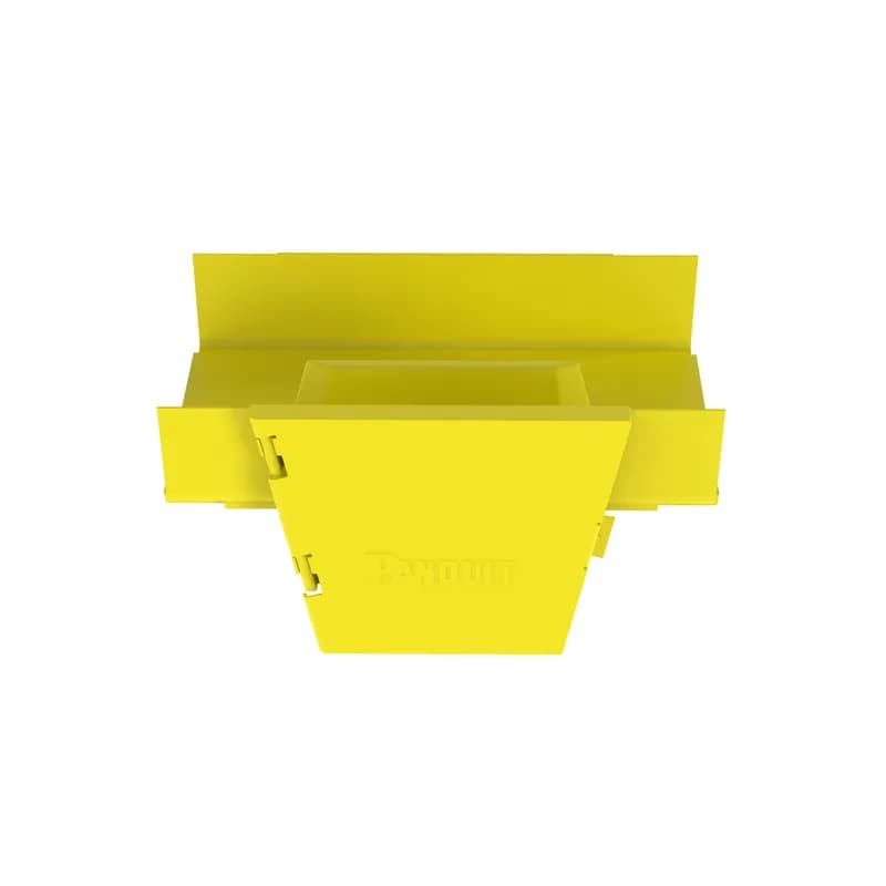 The FiberRunner 12x4 Vertical Tee creates a 90 vertical drop from a horizontal run.