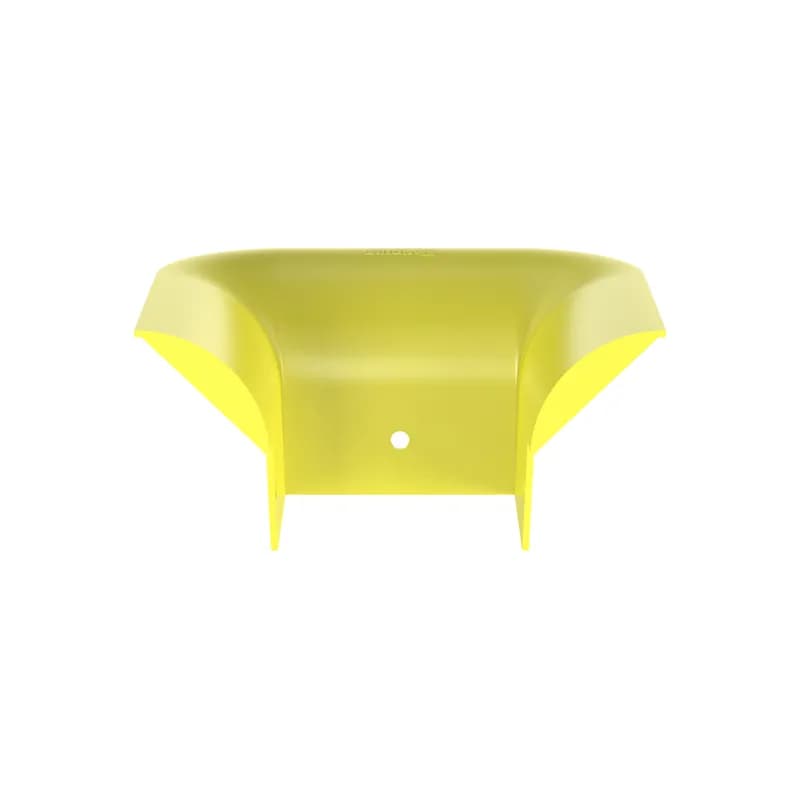 The FiberRunner 3-Sided Vertical Tee Trumpet Spillout Fitting is used in cable routing systems to limit the bend radius of the cable to 2 inches (50.8mm) when exiting from a 4x4 or 6x4 FiberRunner Vertical Tee.