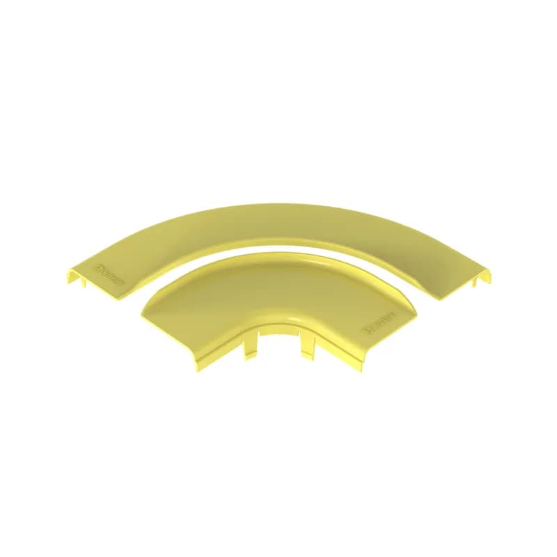 The FiberRunner 6x4 Split Cover is optional for the horizontal right-angle fitting FRRA6X4LYL. The snap-on feature allows the cover to be installed and removed with no tools required. The split cover creates a radiused 0.75 inch (19mm) opening for easy access to add or remove cables.