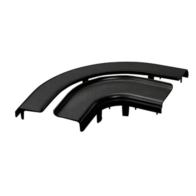 The FiberRunner 4x4 Horizontal Right-Angle Cover creates openings for easy access to add or remove cables.