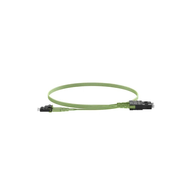 OM5, 2 Fiber 1.6mm Patch cord, Riser, LC Duplex to SC Duplex, Standard Polarity, Standard Insertion Loss - 25 Meters