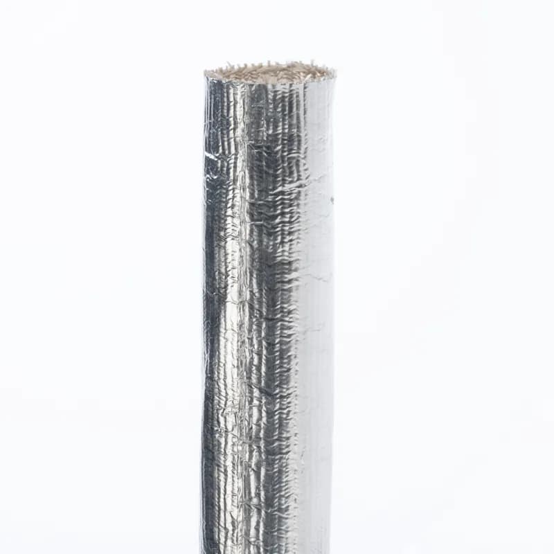 Panduit FT200-L - Fiberglass Insulating Tubing for High-Temp Applications, 2 Inches (50.8 mm) Nominal Inside Diameter, 50 Feet (15.2 Meters) Reel. The reflective aluminized high-temp resistant fiberglass tubing is resistant to temperatures up to 1,200 F (649 C ) and allows for use with irregular shapes. The tubing provides continuous abrasion resistance for wires, cables and tubing.