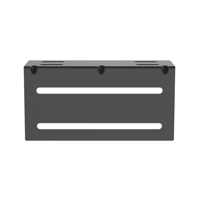 Wire Basket Wide Wall Termination brackets comes in a set of 2 pieces. It is meant to be used with 6",8",18" and 24" basket . It comes in a black powder coated finished. It requires PWBHKEZ or PWBHKBL which is sold seperately
