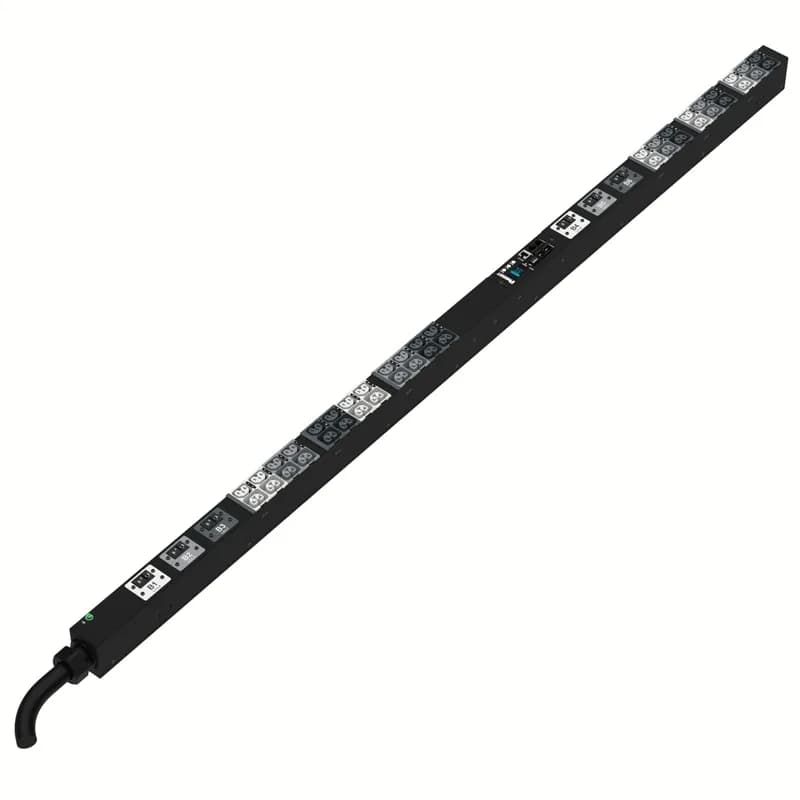Panduit P42D22M - This Panduit G5 Monitored Input PDU features (21)C13/C15, (21)C13/C15/C19/C21 outlets. This PDU is designed with combination outlets which allows the receptacle to be used as an C13/C15/C19 or C21 outlet. It is a 50 amp 208V three phase PDU with an CS8365 input plug and a 10 foot (3m) power cord.