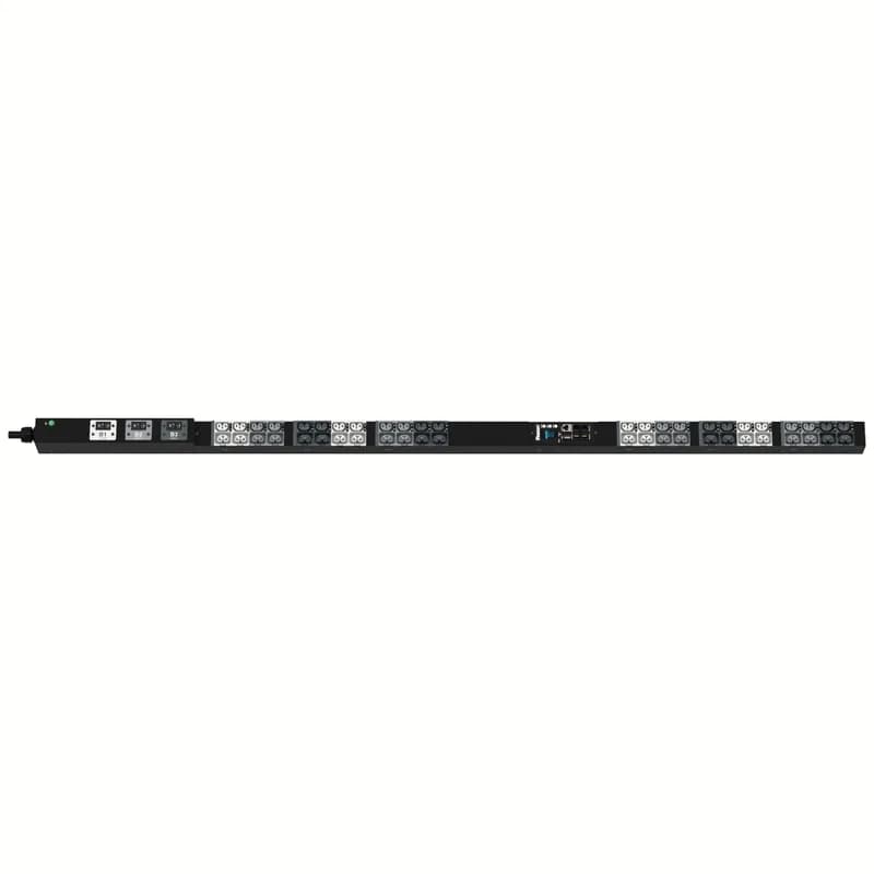 Panduit P48D22M - This Panduit G5 Monitored Input PDU features (24)C13/C15, (24)C13/15/C19/C21 outlets. This PDU is designed with combination outlets which allows the receptacle to be used as an C13/C15/C19 or C21 outlet. It is a 30 amp 208V three phase PDU with an L15-30P input plug and a 10 foot (3m) power cord.