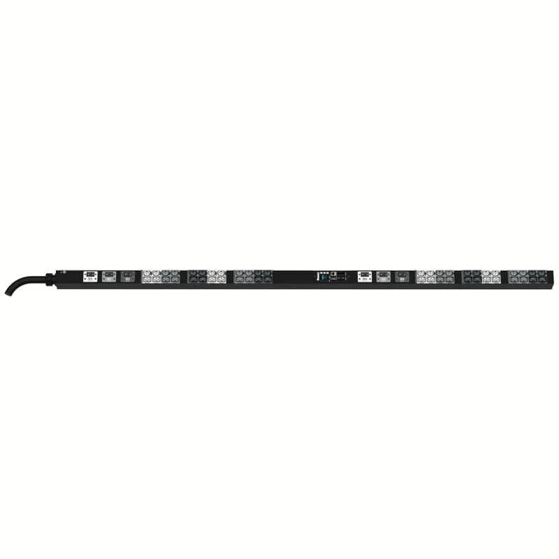 This Panduit G5 Monitored Switched PDU features (24)C13/C15, (24)C13/15/C19/C21 outlets. This PDU is designed with combination outlets which allows the receptacle to be used as an C13/C15/C19 or C21 outlet. It is a 50 amp 208V three phase PDU with an CS8365 input plug and a 10 foot (3m) power cord.