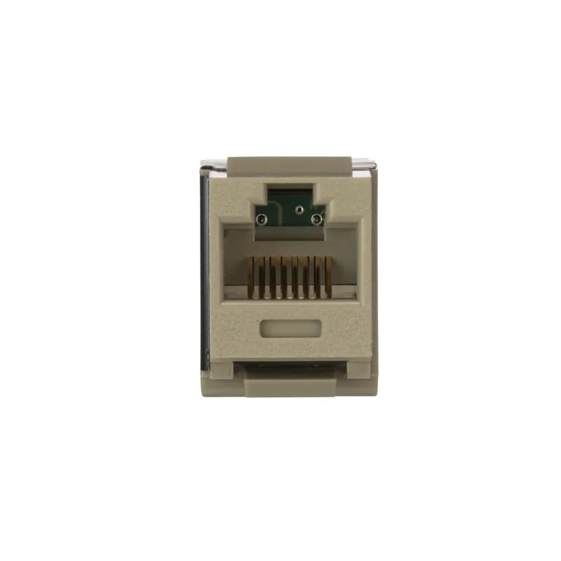 Panduit NK6X88MIG-Q - The NetKey Cat 6A UTP RJ45 Punchdown Keystone Jack Module is designed to terminate 4-pair, 22-26 AWG twisted pair cable. Each jack is 100% factory tested to exceed industry standard performance requirements. Contacts are plated with 50 microinches of gold for superior performance. Jacks are individually serialized, and are compatible with keystone interfaces such as NetKey Faceplates, Modular Patch Panels, and Surface Mount Boxes. The module is international gray and includes 25 per package.