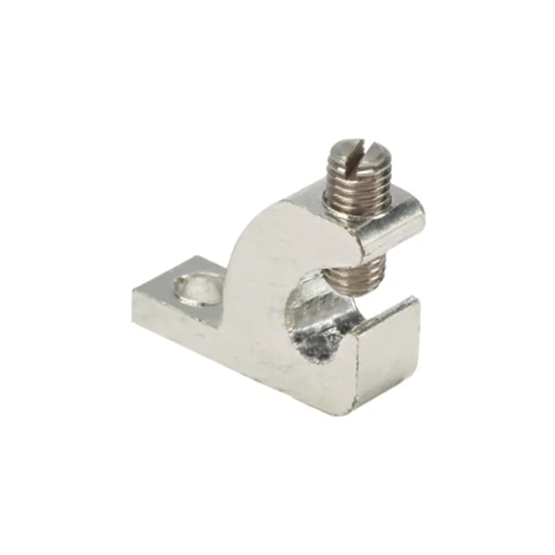 The LICC4-22TP-TL Tin-plated copper Lay-In-Lug, one-hole, is used for quick installation of a continuous grounding conductor. The wide wire range-taking capability minimizes inventory requirements. Copper body lugs are UL Listed for direct burial in earth or concrete.