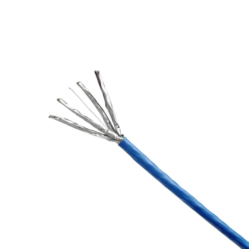 The TX6A Cat 6A U/FTP Plenum copper cable is constructed of 23 AWG copper conductors with HDPE insulation. The copper conductors are individually shielded, twisted in pairs and covered by a flame retardant PVC (CMP), Blue jacket. Packaged 1000ft/305m on a reel