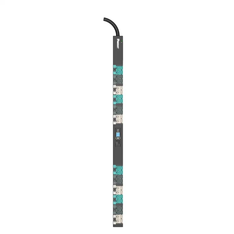 EL2P MI PDU, 63/60 AMP, (24)C13/C15, (24)C13/C15/C19/C21, IEC 60309 3P+N+E 6h 63A/60A (IP44), BLACK