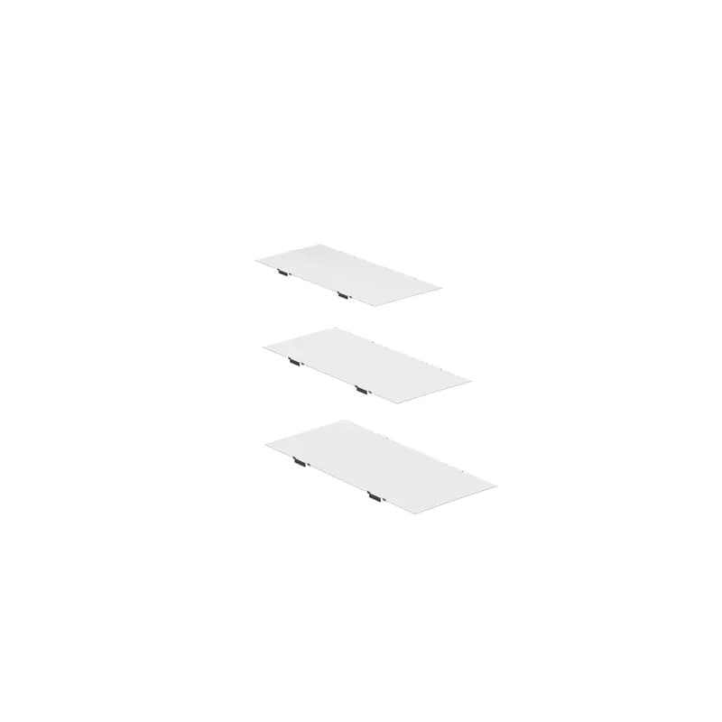 Our Metal Covers conceal cabling for a more aesthetic look, while proctecting cables from debris, condesation, liquid, and falling objects. Designed to securely attach to 18" wire basket pathways. Each cover is comprised of 3 individual sections that will cover one 10 foot length of basket. Comes in pre-galvanized finish.