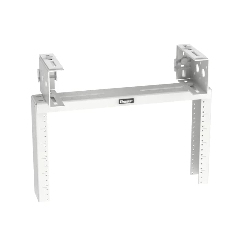 Panduit PZLRB6UWH - The PanZone® Overhead Distribution Rack expands rack space above a rack or cabinet to maximize space in data centers and telecommunications rooms. The overhead rack can mount to most overhead racks or cable trays, or be suspended from the ceiling in numerous configurations. This distribution rack enables the deployment of zone areas for greater scalability and quicker server deployments. The overhead rack is 6 RU, rated for 80 pounds, made of steel, and is white.