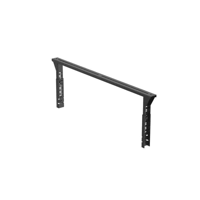 Panduit PWB30FRTBBL - The Stacking Trapeze Bracket attaches to 30 inch (750mm) wide Wire Basket Pathway to support a second tier of 4x4, 6x4, and 12x4 FiberRunner channel or Wire Basket pathway up to 12". It adjusts 6.5 inches (165mm) to 9.5 inches (241mm) over the top surface of the bottom Wire Basket Pathway. It is offered in black powder-coat.