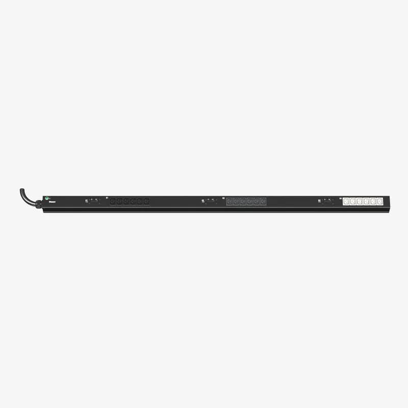 Panduit E18B24M - ES2P Basic PDU, 30 (24) AMP, (18)C13, NEMA L21-30P 5W-3M, BLACK