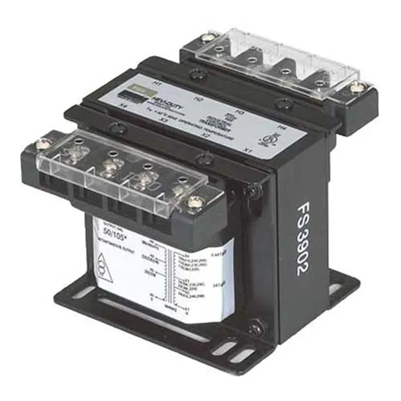 International Series Control Transformer, 100VA, Volts Primary: 208/240/415, 277/480, 200/230/400, 220/380, Volts Secondary: 24, 24, 24, 23, Frequency: 50/60 HZ or 60HZ