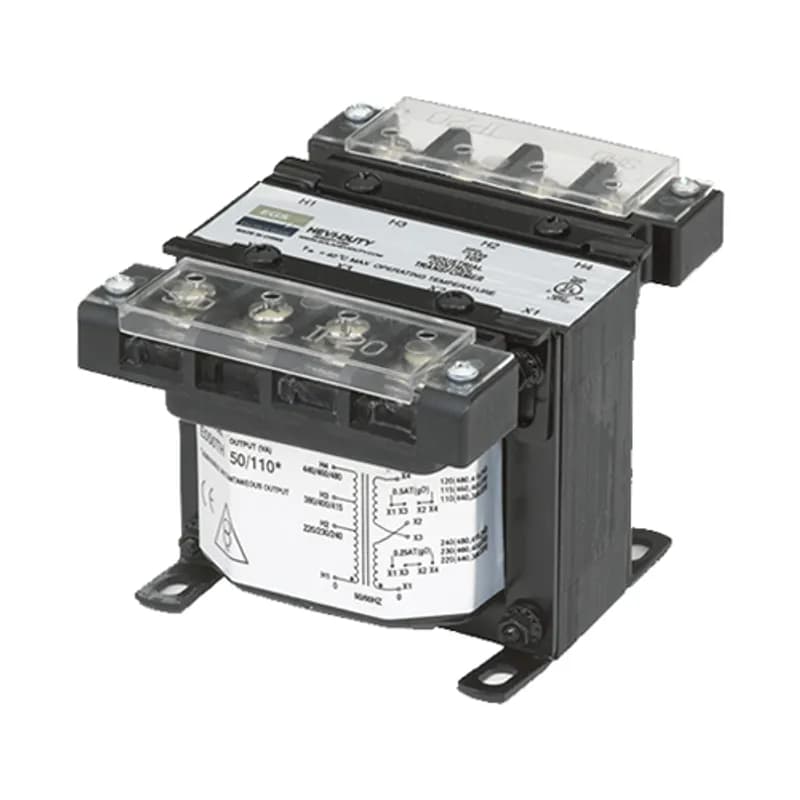 International Series Control Transformer, 100VA, Volts Primary: 240/415, 277/480, 230/400/460, 220/380/440, Volts Secondary: 120/240, 115/230, 110/220, Frequency: 50/60 HZ