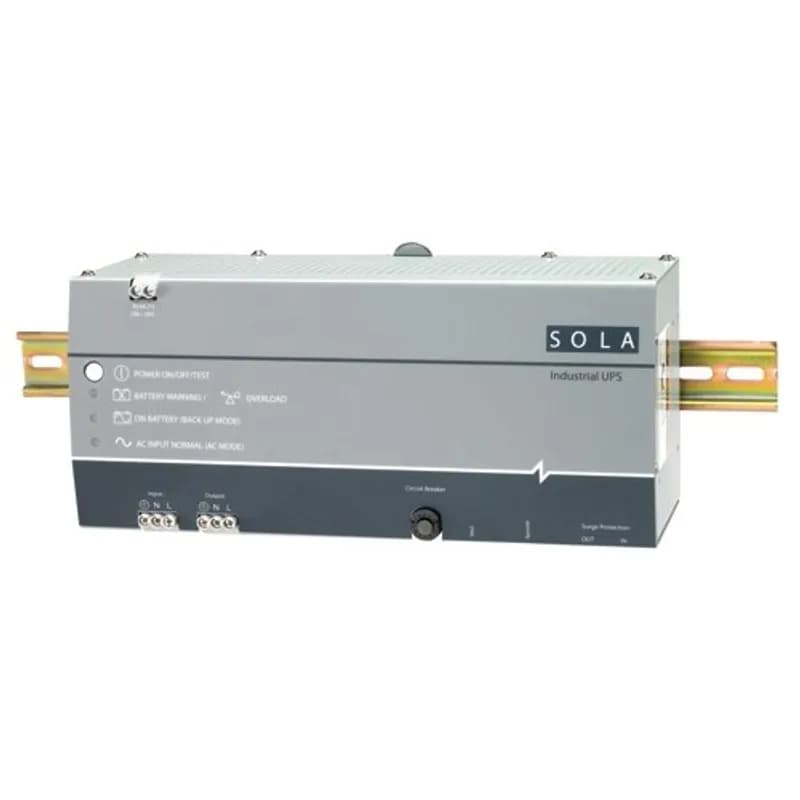SolaHD SDU500 - SDU Series DIN Rail AC UPS, Wattage:300 W, Capacity: 500 VA Voltage Rating:120V AC, Frequency Rating:50/60HZ, Back-Up Time: 4 Minutes