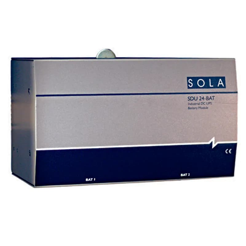 SolaHD SDU24BAT - SDU Series Battery, 24 Vdc, DIN Rail/Panel Mount Battery Module (Cable Included)