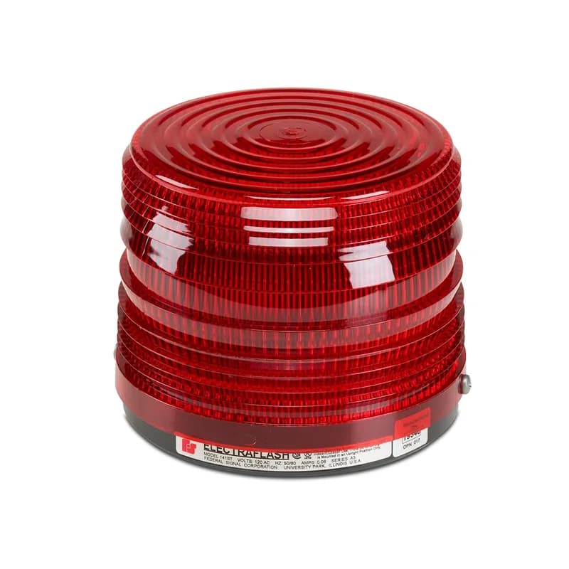 Federal Signal 141ST-024R - Electraflash Strobe Light, UL and cUL, 24VDC, Red