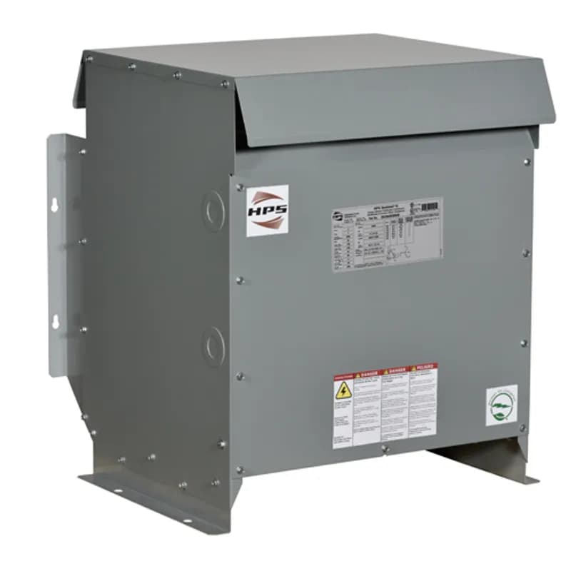 600V Class Three Phase DOE2016 and NRCan 2019 Compliant Energy Efficient Harmonic Mitigating Transformer, 480 D PV, 208Y/120 SV, 45 kVA, 3PH, Copper Wound, Shielded