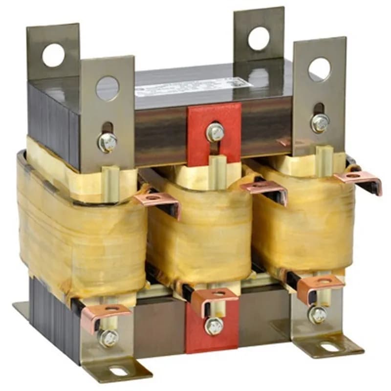 600V Class Iron Core Reactor, Core and Coil, 396 Amps, 0.04 Inductance, 60 Hz, 5 PCT Impedance at 208 Volt