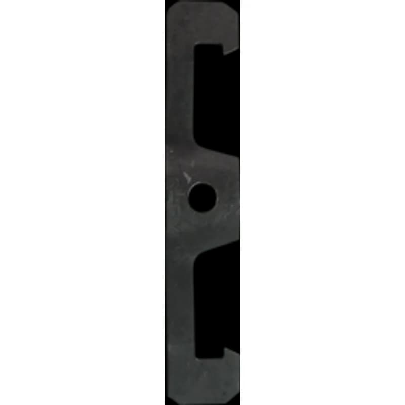 This is a cable clip for MC, AC, or BX cable. It is made of spring steel with a zinc phosphate and oil finish and black color. The clip-on design fits cable sizes 0.433-0.535" and is stamped construction for one cable.