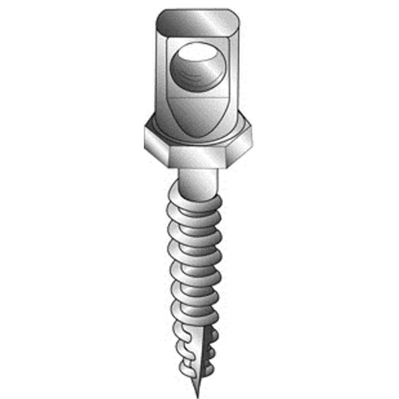 Minerallac Company 59618 - This is a rod anchor for side-mounted installation of threaded rod in wooden surfaces. It is made of steel with an Electo-Zinc finish. The anchor is 2-3/4 in long and sized for 3/8 in rod with 16 TPI internal threads.