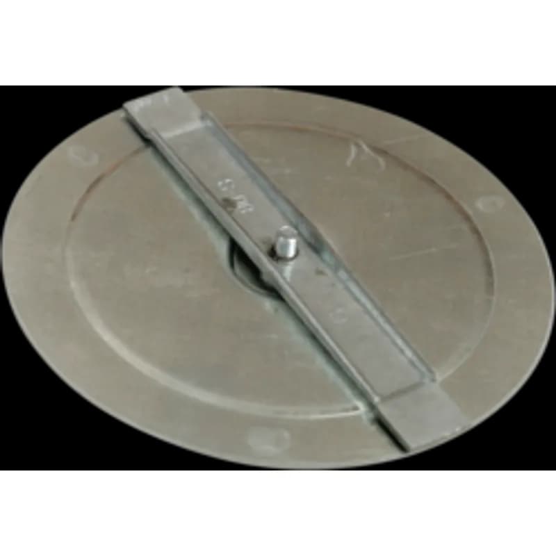A 2-1/2 inch 3-piece knock out seal for sealing open knockout holes. It is made of steel with a zinc plated finish and circular shape. The seal is stamped and includes bracket and screw mounting hardware.