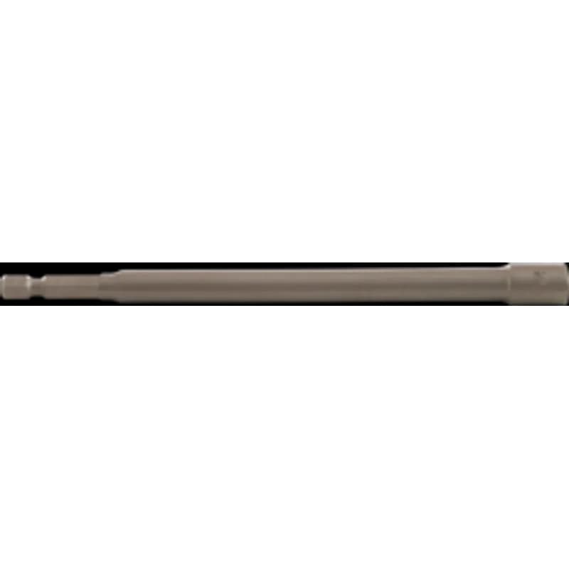 Minerallac Company 39034 - Hex driver bit for use with 1/4" hex shank drivers. It is made of steel and features a magnet to improve fastener retention. The bit has a 1/4" shank size, 6" overall length, and a #6-8 tip size.