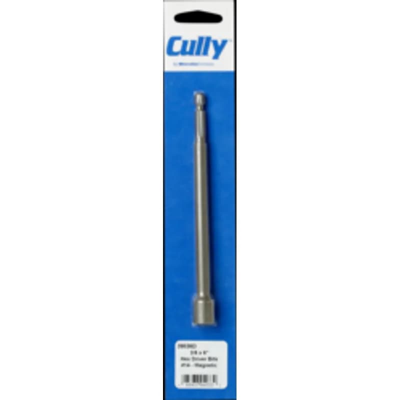 Minerallac Company 39036D - Hex driver bit for use with 1/4 in hex shank drivers. It is made of steel and has a magnetic tip to improve fastener retention. The bit is 6 in long and is sized for #14 screws.