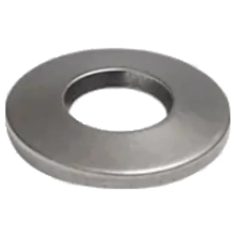 Minerallac Company 40910SSJ - Belleville washers for 5/16" bolt sizes. Made from 18-8 stainless steel with a zinc plated finish. The sheet lists an outside diameter of 0.625" and a thickness of 0.048". Supplied in a jar.