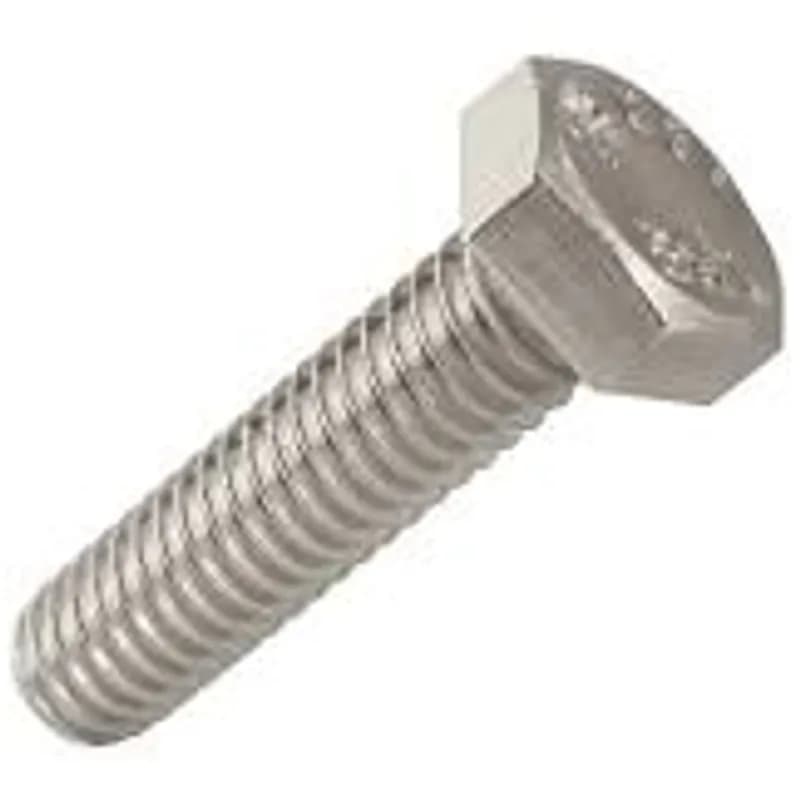 Hex head cap bolt with a 1/2-13 x 1-3/4 size and fully threaded length. It is made of 18-8 stainless steel with a stainless finish. The head is hex type with a 3/4 inch width and 5/16 inch height.