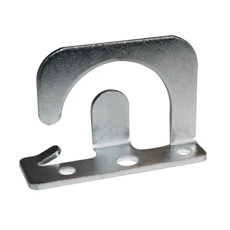 This is a cable support bracket for MC/AC or Super Neutral cable. It fits up to 4 cables and has two 3/16 in mounting holes. The bracket is made of steel with an electro-galvanized finish. Its dimensions are 2-1/4 in H x 3/4 in W x 1-1/2 in D.
