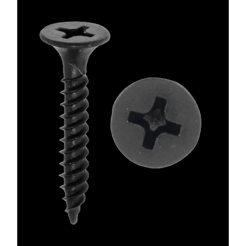 Minerallac Company 79841BFG - 8 x 2-1/2" Drywall Screw, Bugle Head, Coarse Thread, Phillips, Black