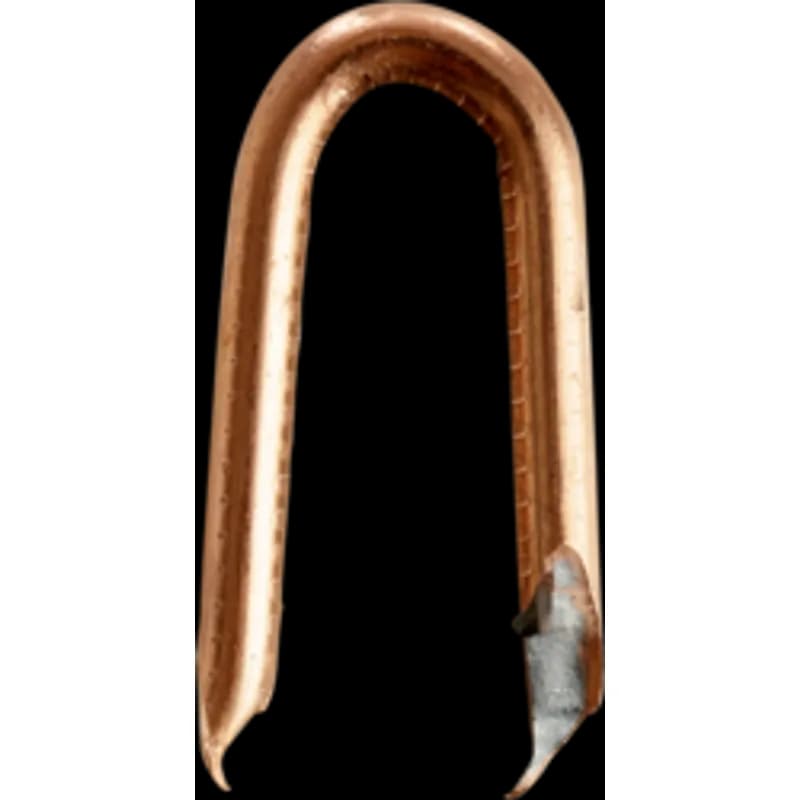 Minerallac Company CC1538Q-X1C - 1-1/2 x 3/8 x .162 Cut Point Staples, Copperclad