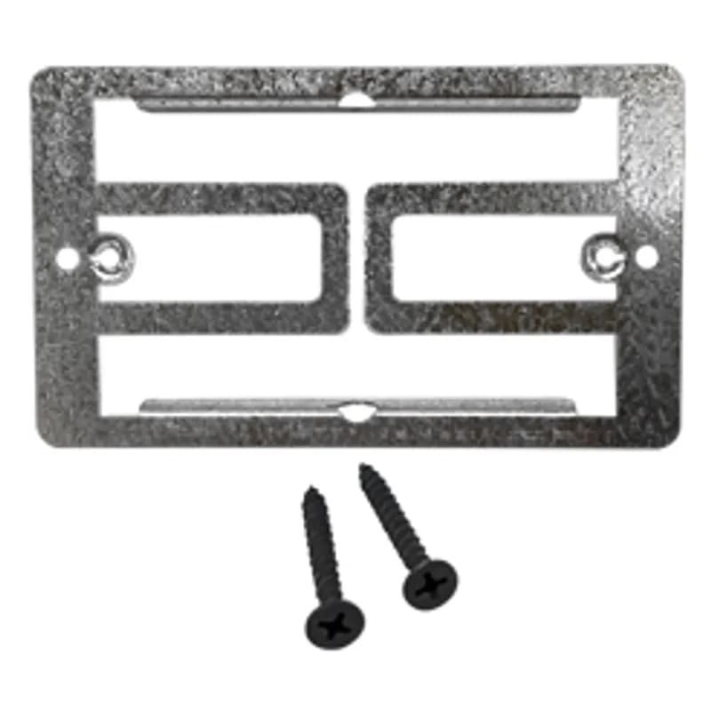 Minerallac Company WB1 - Low Voltage Mounting Bracket (Class 2 wiring), Mounts Standard Low Voltage Wall Plates without Electrical Box, Includes 1-5/8" Dry Wall Screws, Pre-Galvanized