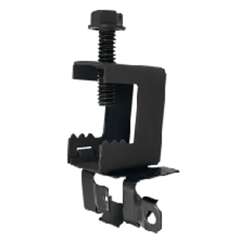 Minerallac Company 500MC1 - Set Screw Beam Clamp Fits up to 1/2" Flange, Single Support Clip fits 14-2 thru 10-3 MC/AC, Spring Steel, Black