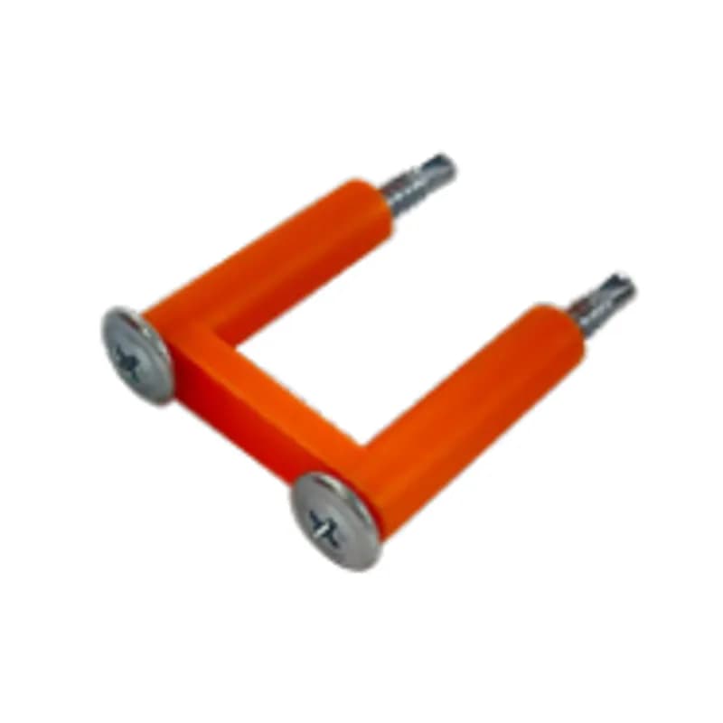 Minerallac Company MCOSS - FS5MC Open Side Metal Stud Metal Clad Cable Support Adaptor Self-Drilling Screws included, provides positive suport against open side of metal stud, Plastic
