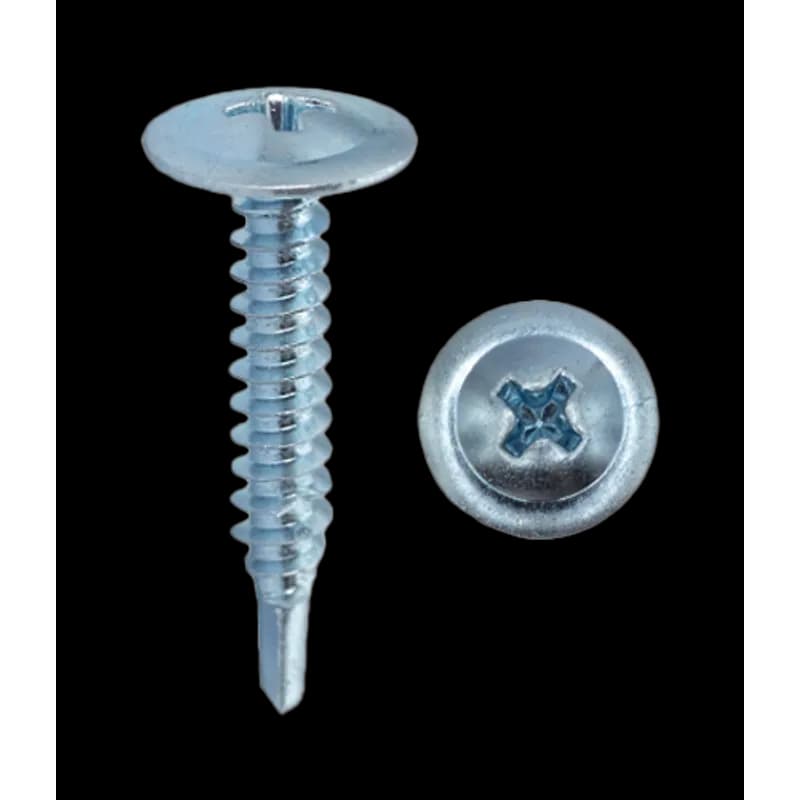 Minerallac Company 26811BFG - 8 x 9/16" Lath Tek Screws (K-Lath), Wafer Head, Phillips, Zinc, Box