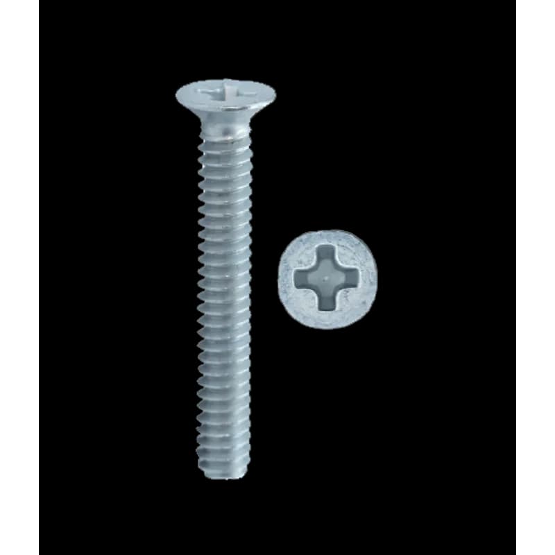 Minerallac Company 50133P - 6-32 x 2" Machine Screws, Flat Head, Phillips, Zinc Plated,